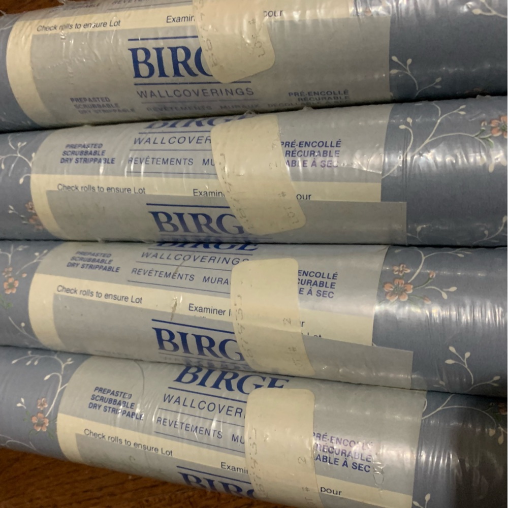 Vintage Birge Wallpaper Lot of 4 double rolls - Picture 6 of 9